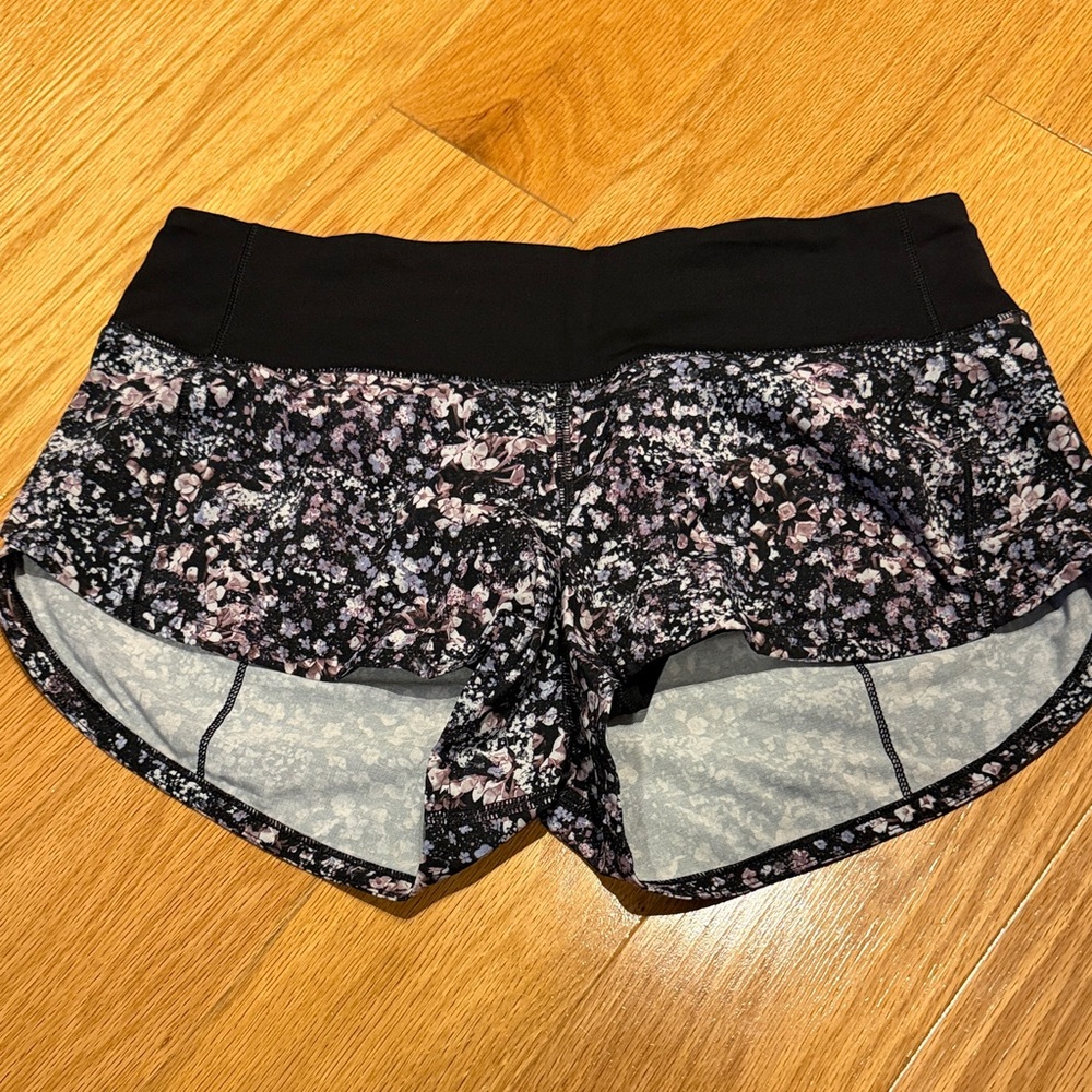 lululemon athletica Black and Pink Athletic Shorts